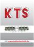 KTS. Inhaltsverzeichnis. Rollenketten