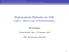 Mathematische Methoden der VWL
