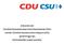 Antworten der Christlich Demokratischen Union Deutschlands (CDU) und der Christlich-Sozialen Union in Bayern (CSU) auf die Fragen des Dachverbandes