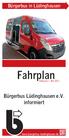 Bürgerbus in Lüdinghausen. Fahrplan. Gültig ab 1. Mai Bürgerbus Lüdinghausen e.v. informiert.