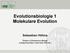 Evolutionsbiologie 1 Molekulare Evolution Sebastian Höhna