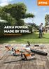 AKKU POWER. MADE BY STIHL.