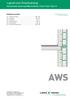 AWS. Lignotrend-Detailkatalog. Aussenwand Sanierung (Dämmständer U*psi F bzw. U*psi S) Inhaltsverzeichnis