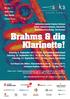 Sinfonieorchester Kanton Schwyz Solist: Gabriel Schwyter, Klarinette Musikalische Leitung: Urs Bamert Brahms & die Klarinette!