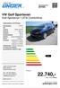 22.740,inkl. 19 % Mwst. VW Golf Sportsvan. autounger.com. Preis: Unger & Frasch GmbH Neue Straße Kirchheim/Teck