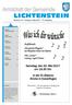 Amtsblatt der Gemeinde LICHTENSTEIN. Nummer 19 Freitag, 12. Mai Jahrgang