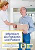 Informiert als Patientin und Patient. Informations-Broschüre für Menschen mit Behinderung. Informationsbroschüre für das Arzt-Patientengespräch