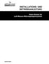 INSTALLATIONS- UND BETRIEBSANLEITUNG