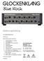 Bedienungsanleitung. Inhaltsverzeichnis. GLOCKENKLANG Eimterstr. 147 D Herford. Einführung. Beschreibung der Funktionen