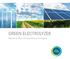 GREEN ELECTROLYZER. Wasserstoff aus Erneuerbaren Energien