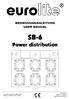 SB-6. Power distribution BEDIENUNGSANLEITUNG USER MANUAL. Copyright Nachdruck verboten! Reproduction prohibited!