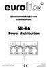 SB-46. Power distribution BEDIENUNGSANLEITUNG USER MANUAL. Copyright Nachdruck verboten! Reproduction prohibited!