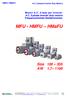 MFU - HMFU HMaFU. Size KW 1, Motori A.C. 3-fase per Inverter A.C. 3-phase Inverter duty motors Frequenzumrichter Drehstrommotor