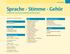 Sprache Stimme Gehör