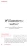 Willkommenskultur? SCHWERPUNKT THOMAS PETERSEN. 24 Die Politische Meinung
