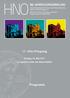 17. HNO-Pflegetag. Freitag, 26. Mai 2017 Congress Center der Messe Erfurt. Programm