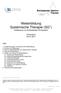 Weiterbildung Systemische Therapie (SG 1 ) Aufbaukurs im fortlaufenden Kurssystem