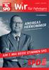 Wir ANDREAS HERKOMMER. für Fehmarn AM 7. MAI BEIDE STIMMEN SPD. WAHLKREIS OSTHOLSTEIN-NORD. Seite. Ausgabe 1 April