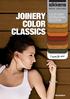 JOINERY COLOR CLASSICS