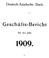 Deutsch-Asiatische Bank. GeschäftS'Bericht. für das Jahr 1909.