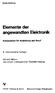 Elemente der angewandten Elektronik