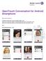 OpenTouch Conversation für Android Smartphone