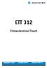 ETT 312 Einbauterminal Touch