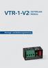 VTR-1-V2 ZEITRELAIS MODUL. Montage- und Bedienungsanleitung