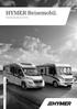 HYMER Reisemobil. Preisinformation gültig ab HYMER Reisemobil Deutschland