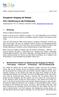 Sorgsamer Umgang mit Wasser Teil I: Einführung in die Problematik
