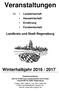 Veranstaltungen. für Landwirtschaft Hauswirtschaft Ernährung Forstwirtschaft. Landkreis und Stadt Regensburg. Winterhalbjahr 2016 / 2017