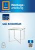 Montageanleitung. Glas-Beistelltisch. Da bin ich mir sicher. Anwenderfreundliche Anleitung ID: #05006