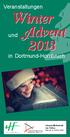 Veranstaltungen. Winter Advent. und. in Dortmund-Hombruch. Schaustellerbetrieb Leo Fichna Kleuser & Fichna ohg