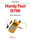 Härteprüfgerät. HardyTest D700. Bedienungsanleitung