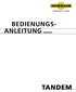 bedienungs- anleitung