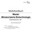 Modulhandbuch Master Miniaturisierte Biotechnologie