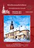 Kirchennachrichten. Himmelfahrtskirche Cranzahl. Dezember 2011 & Januar 2012