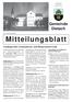 Mitteilungsblatt. Landtagswahl, Gemeinderats- und Bürgermeisterwahl