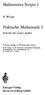 Mathematica Scripta 1. Praktische Mathematik I