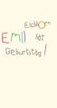Eichhorn. Emil. hat. Geburtstag!