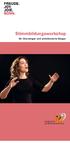 Stimmbildungsworkshop für Chorsänger und ambitionierte Sänger
