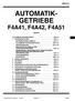 AUTOMATIK- GETRIEBE F4A41, F4A42, F4A51 INHALT