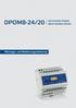 DPOM8-24/20 DIN-SCHIENE POWER ÜBER MODBUS MODUL. Montage- und Bedienungsanleitung