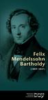 Felix Mendelssohn Bartholdy ( ) JÜDISCHES MUSEUM HOHENEMS