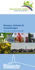 Museen, Galerien & Ausstellungen. Kunst, Kultur & Tradition in Altomünster