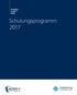 Schulungsprogramm 2017