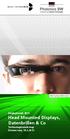 Displaytrends 2013 Head Mounted Displays, Datenbrillen & Co