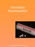 Checkliste Homöopathie