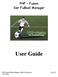 PHP Fusion Der Fußball Manager User Guide