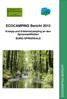 ECOCAMPING Bericht 2012 Kneipp-und ErlebnisCamping an den Spreewaldfließen BURG-SPREEWALD